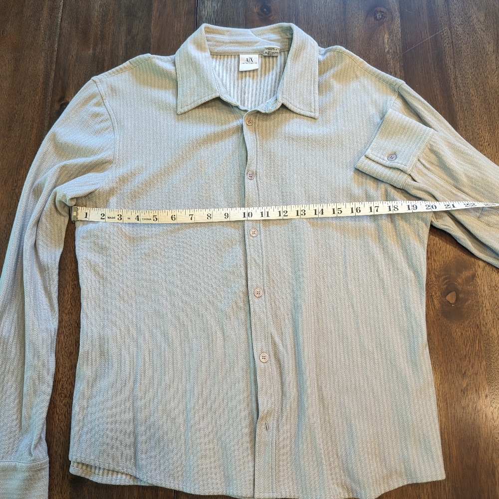 Armani mens long sleeve button down shirt